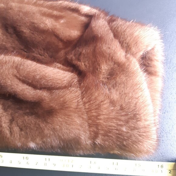 1960s Beige Mink Coat Mid Length Custom Women's Coat | The Fur Boutique - Picture 12 of 16